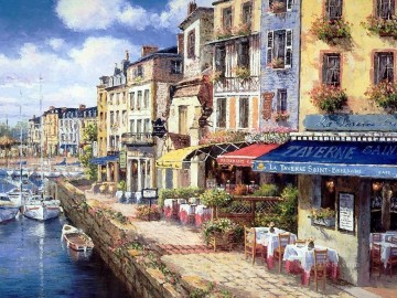 街並み Painting - YXJ179aB ヴェネツィアのシーン